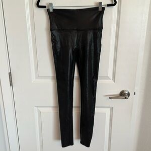 Spanx crackled faux leather legging